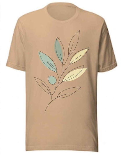 Cotton T-Shirt - Abstract Plant