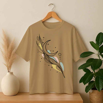 Drop Shoulder T-Shirt - Whispers of the Crescent