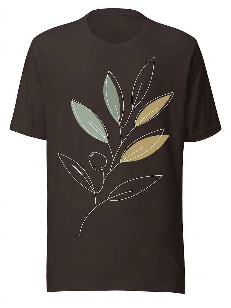 Cotton T-Shirt - Abstract Plant