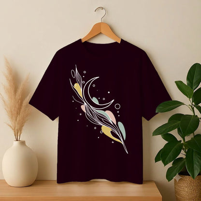 Drop Shoulder T-Shirt - Whispers of the Crescent