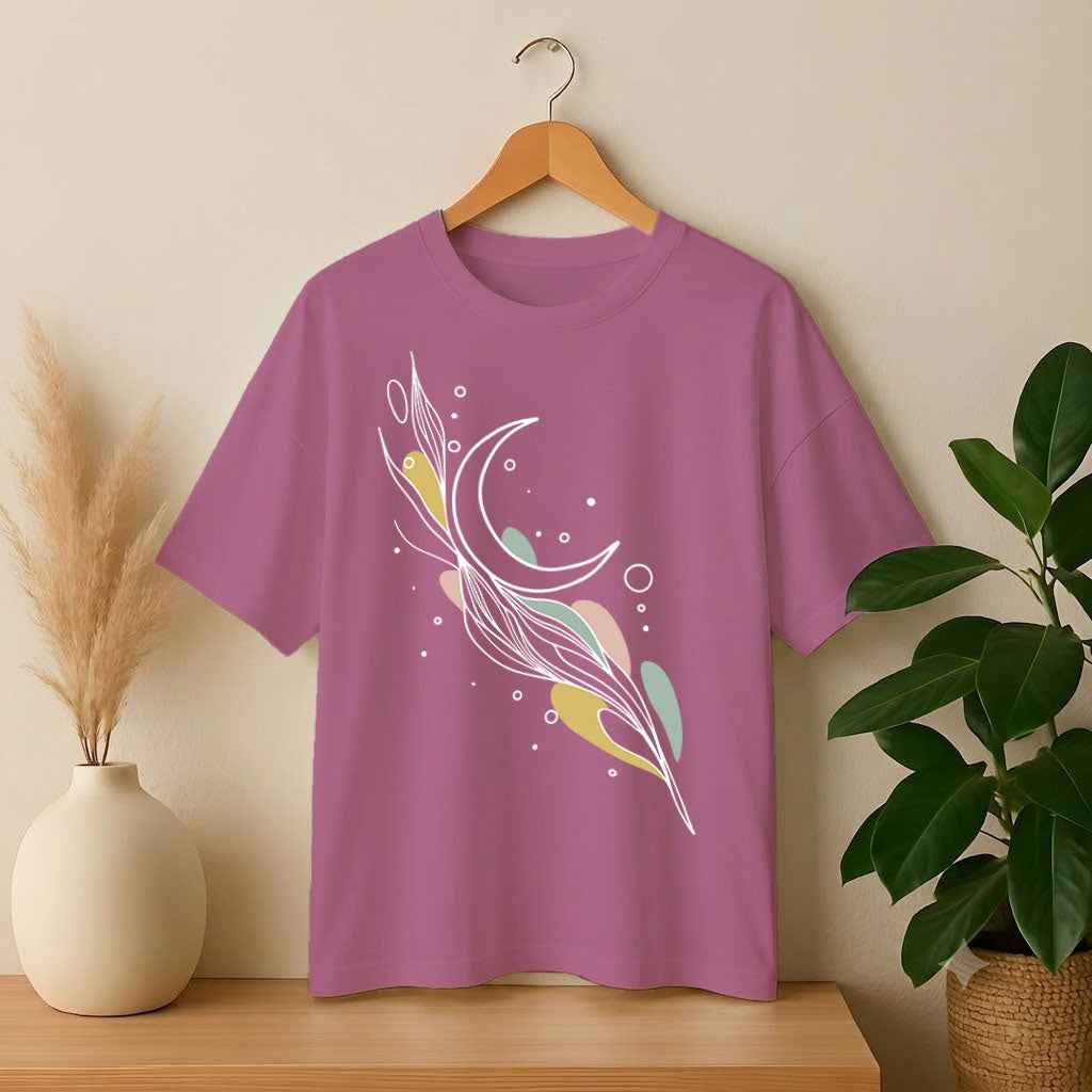 Drop Shoulder T-Shirt - Whispers of the Crescent