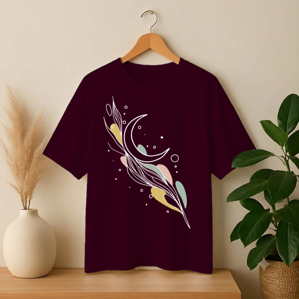 Drop Shoulder T-Shirt - Whispers of the Crescent