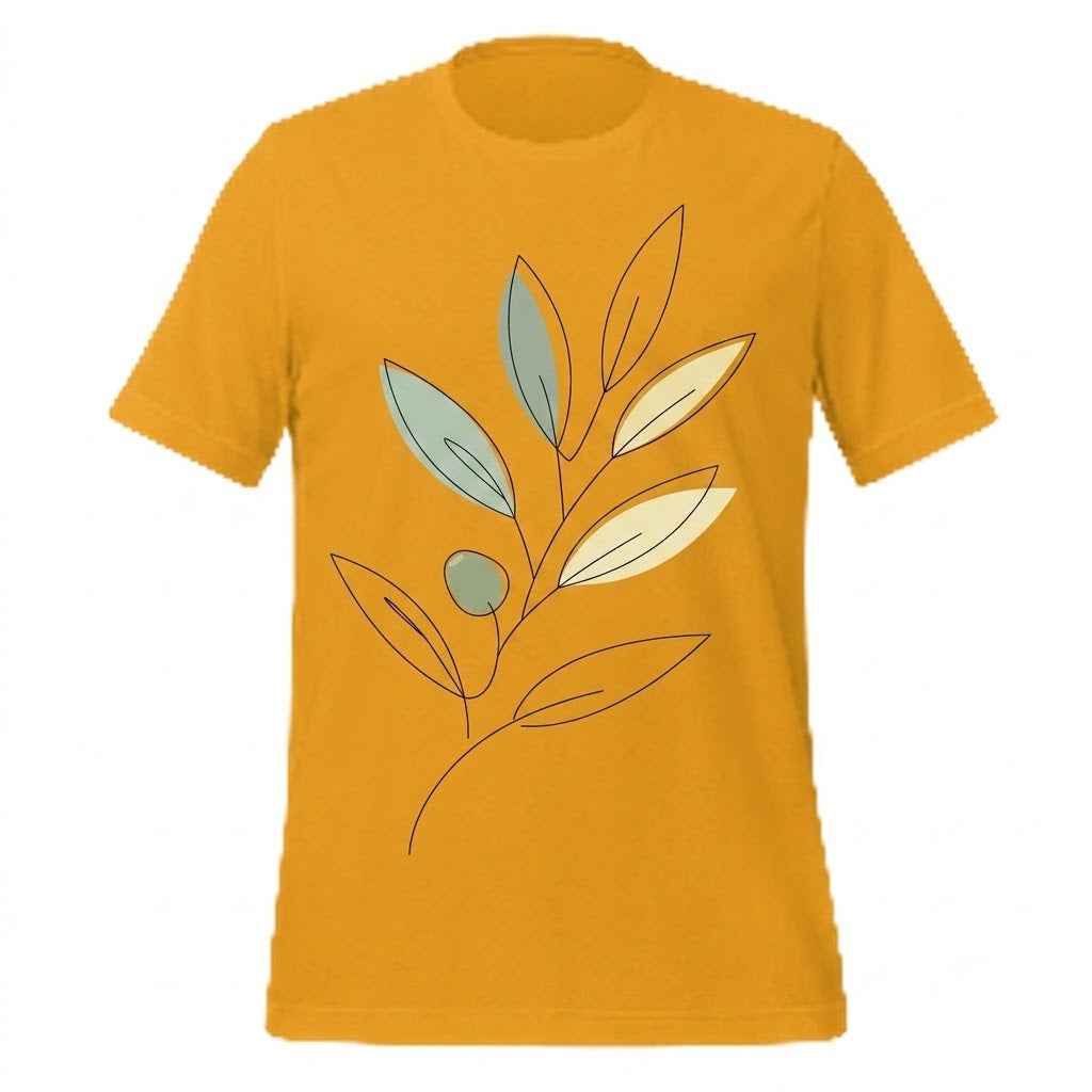 Cotton T-Shirt - Abstract Plant
