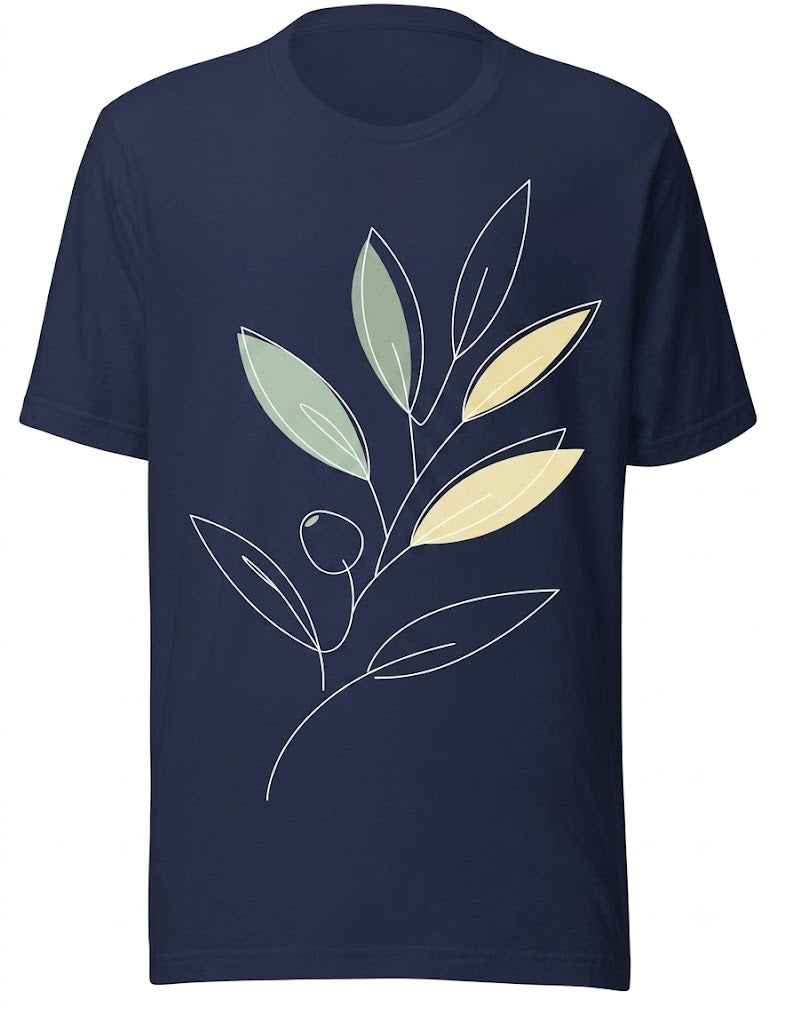 Cotton T-Shirt - Abstract Plant