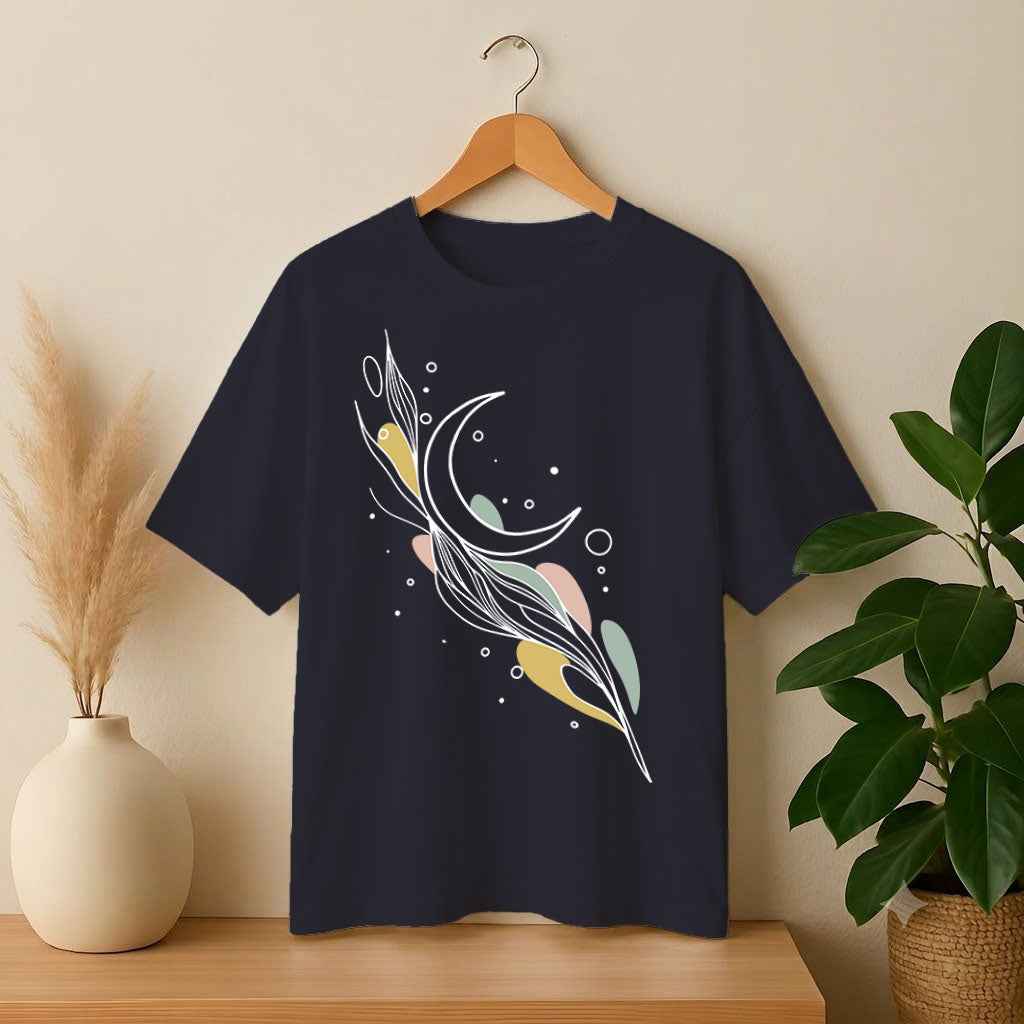 Drop Shoulder T-Shirt - Whispers of the Crescent