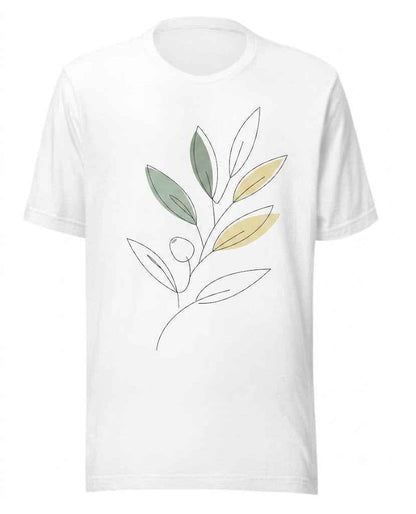 Cotton T-Shirt - Abstract Plant